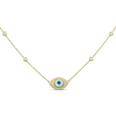 Details about   Ruby Emerald Gemstone Evil Eye Pendant 925 Solid Silver Gold Plated Necklace 
